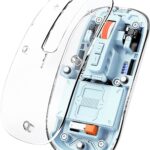 FMOUSE Modern Transparent Slim Wireless Mouse